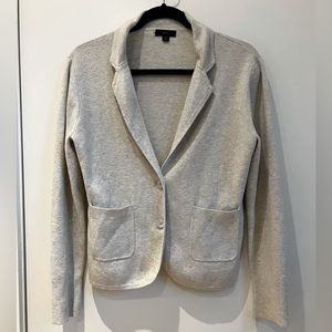J Crew Sweater Blazer in off white